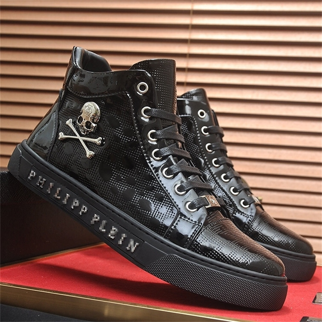 SOLA-Phillipp Novaj Viraj altsupraj ledaj Sneakers