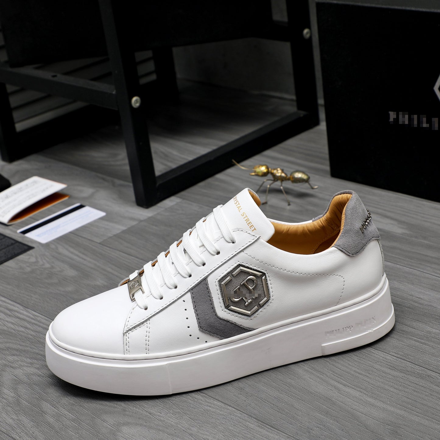 PP Men New Men's leather sneakers