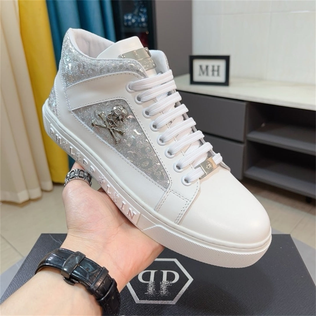 PP New High Top leather Sneakers