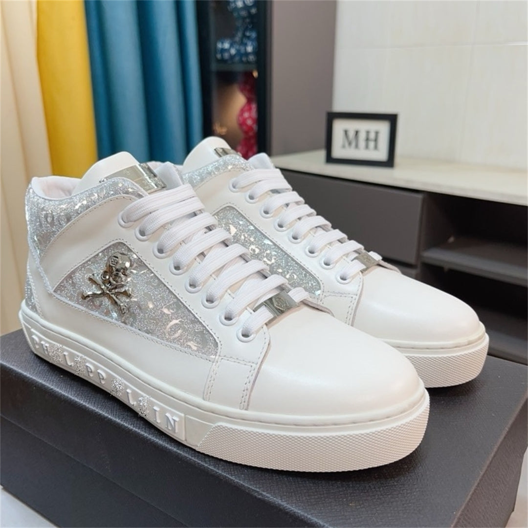 PP New High Top leather Sneakers