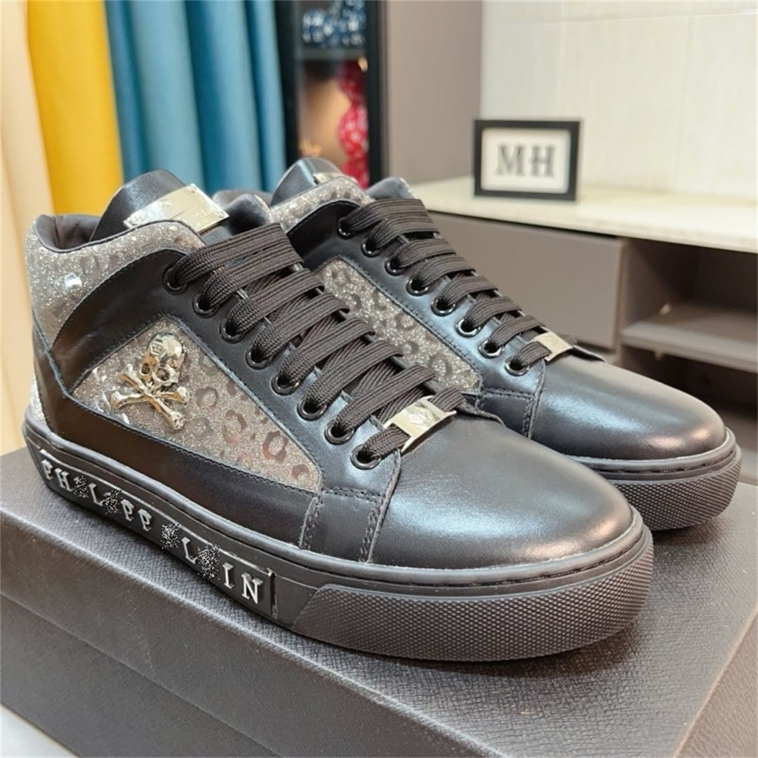 PP New High Top leather Sneakers