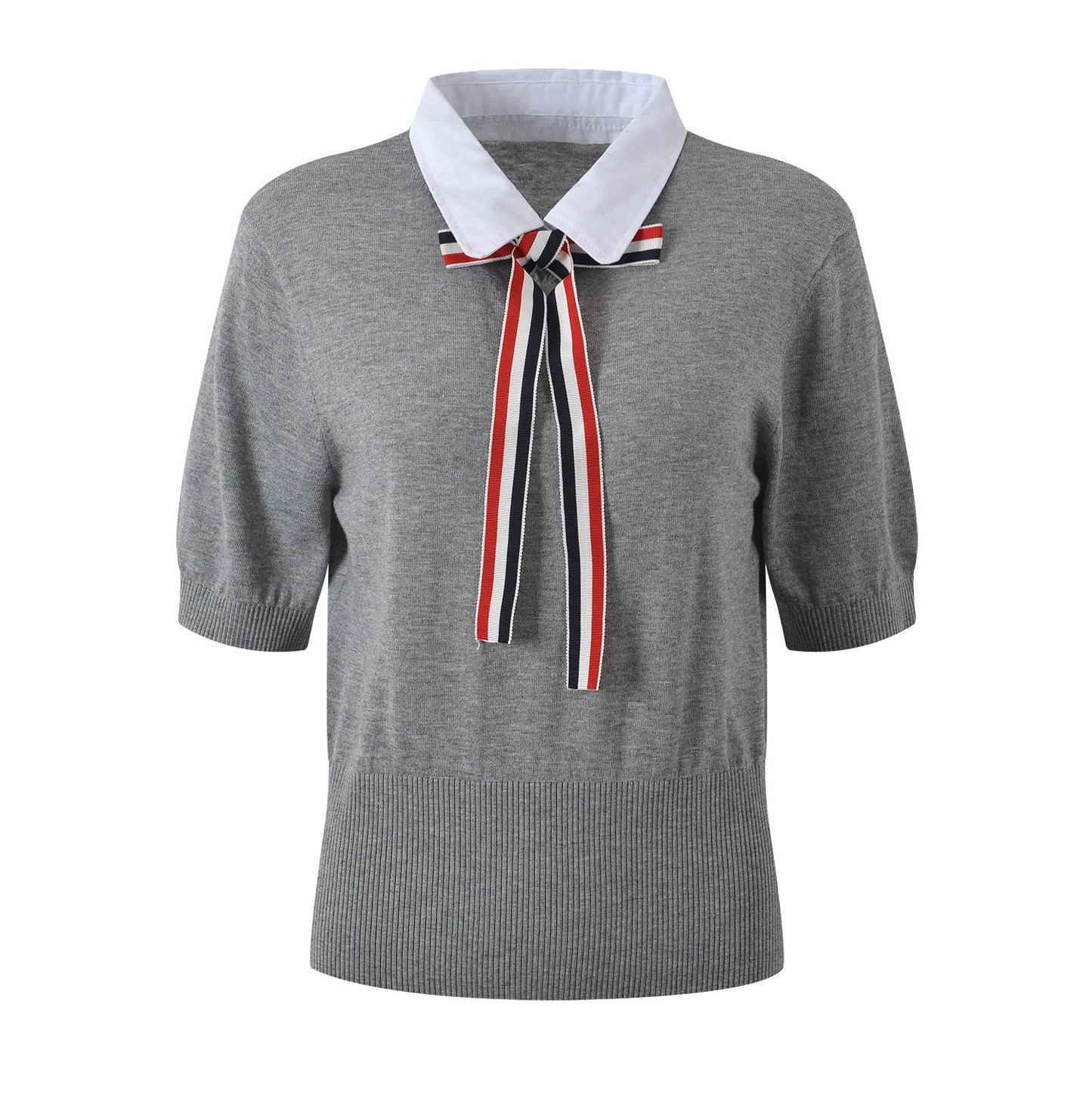 MR.TOM Women Ribbon POLO shirt