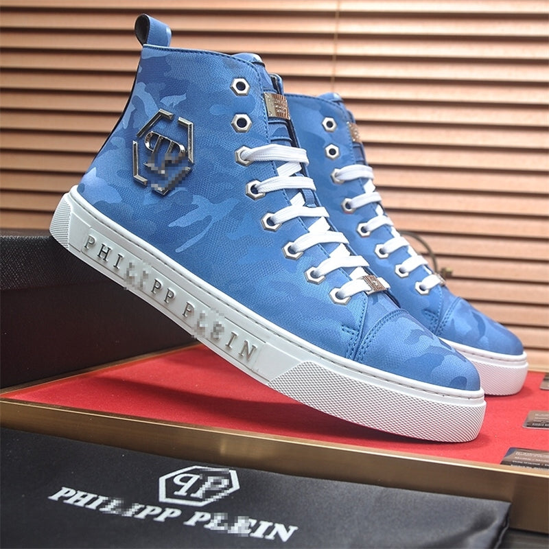 PP New Men's high-top leather Sneakers