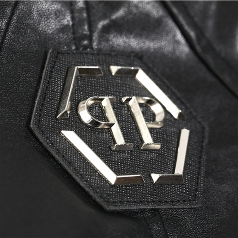 SOLA-PP Star Studded Leather Jacket