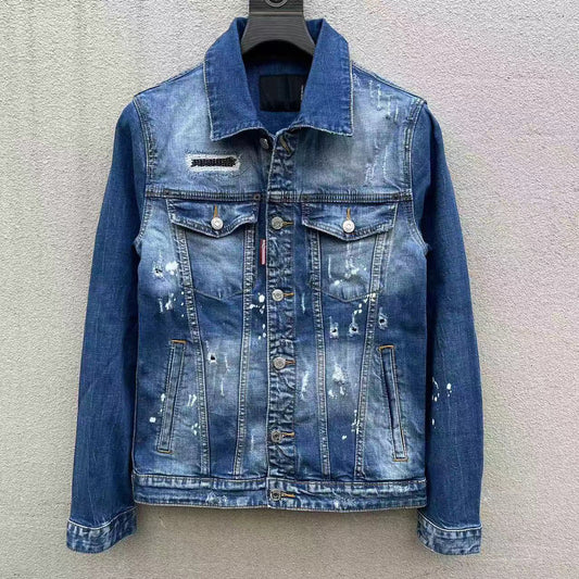 2025ss Man Letters Denim Jacket