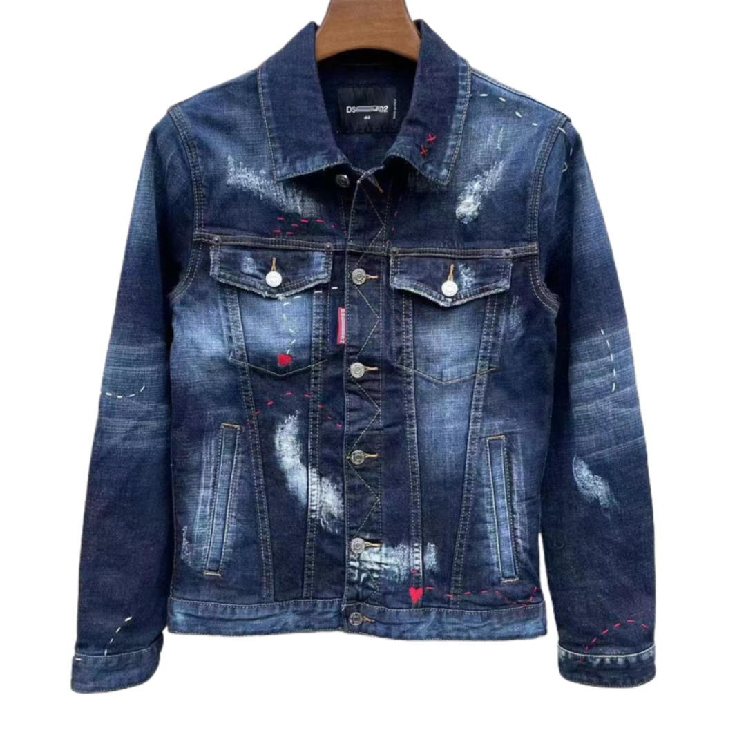 DSQ2 2024ss Man Hole Denim Jacket