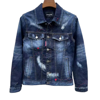 DSQ2 2024ss Man Hole Denim Jacket