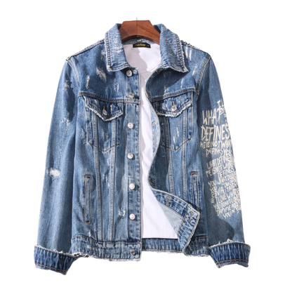 SOLA-DSQ2 2024ss Skull Denim Jacket