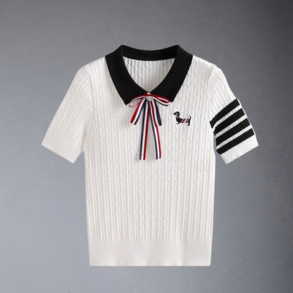 MR.TOM  Women Stripe T-shirt