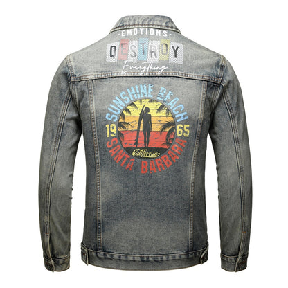 SOLA-DSQ2 New Man Ietter Denim Jacket