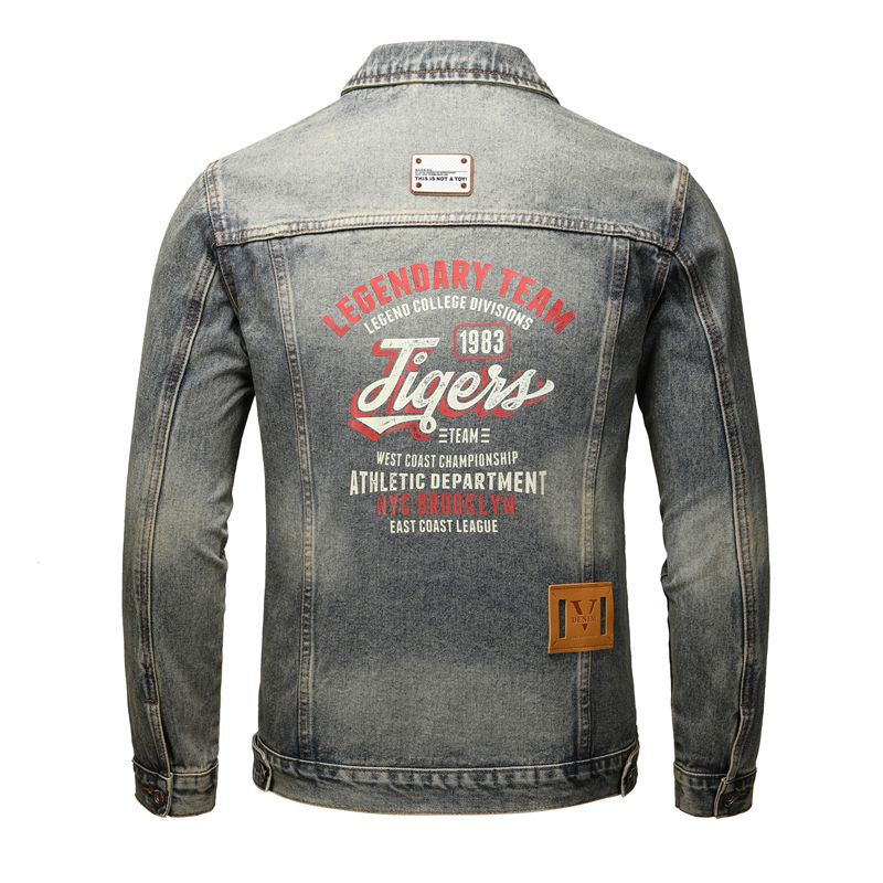 SOLA-DSQ2 New Ietter Man Denim Jacket