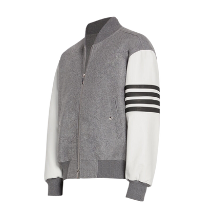 MR.TOM Leather sleeves coat