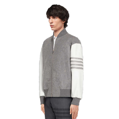 MR.TOM Leather sleeves coat