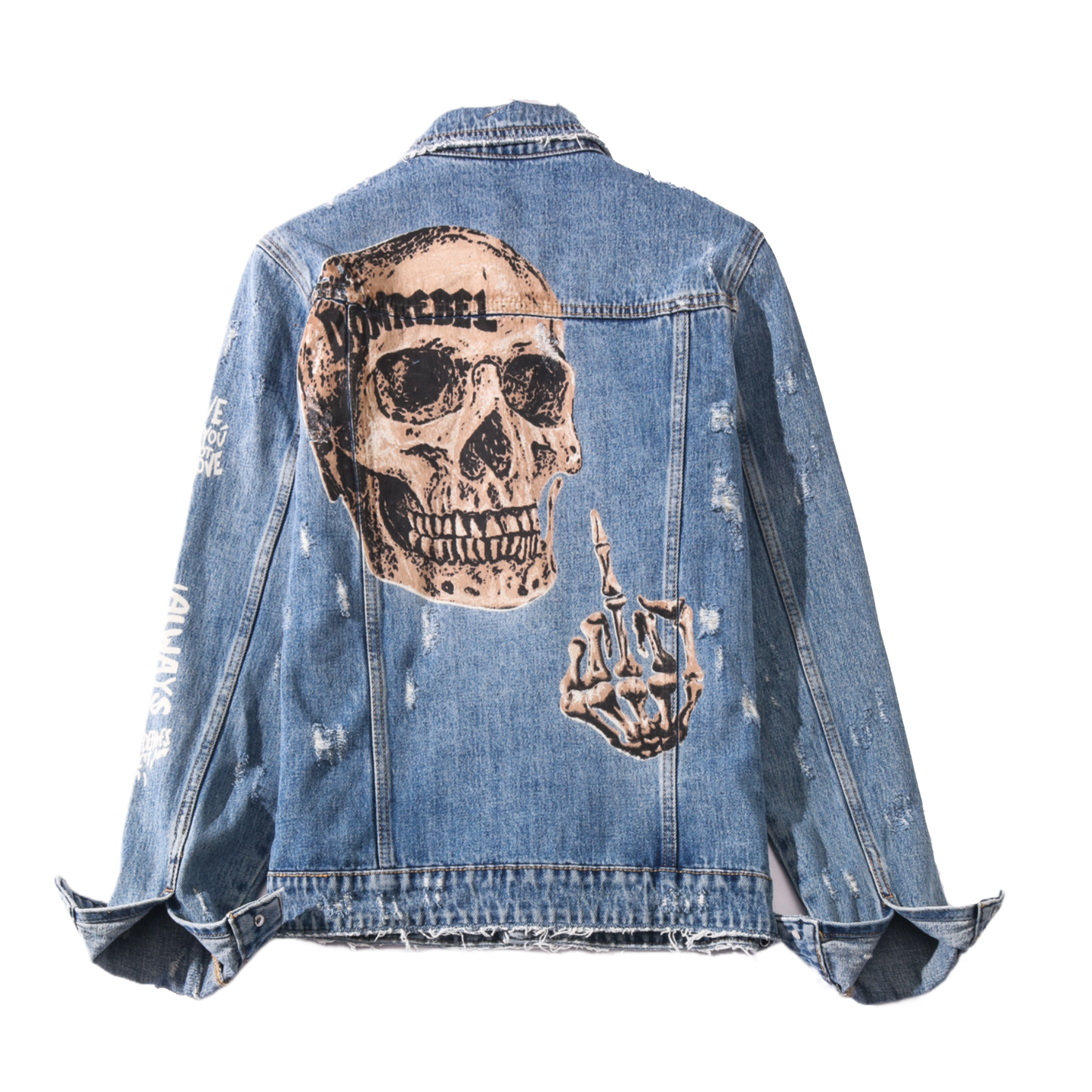 SOLA-DSQ2 2024ss Skull Denim Jacket