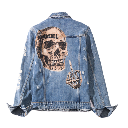 SOLA-DSQ2 2024ss Skull Denim Jacket