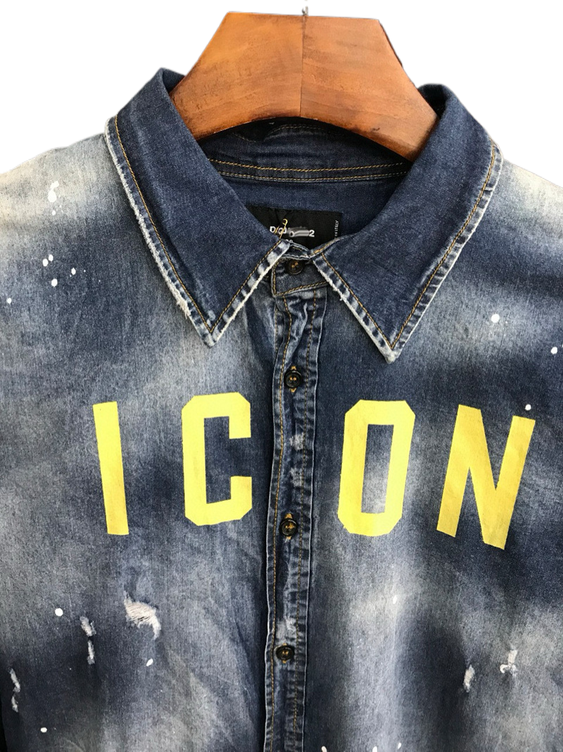 DSQ2 2024ss Man Letters Denim Jacket