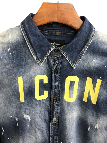 DSQ2 2024ss Man Letters Denim Jacket