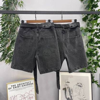 Off-White  Lettering denim shorts#27