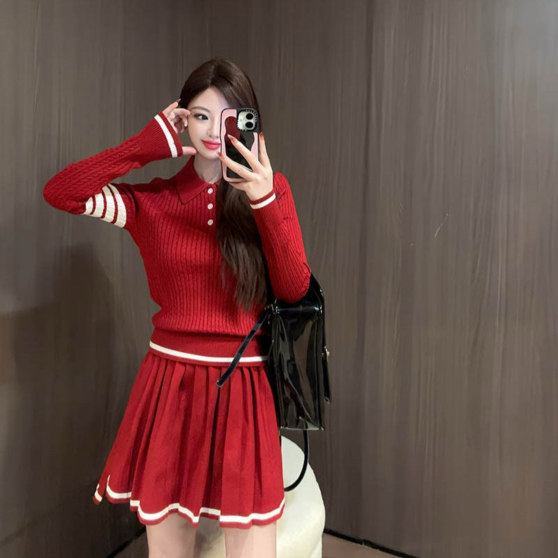 Thom Browne Women's Preppy Wool Knit Suit