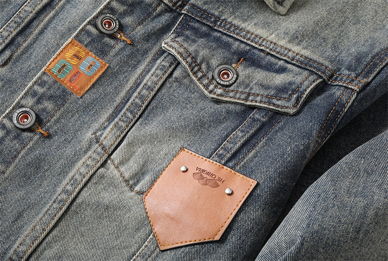 SOLA-DSQ2 New Ietter Man Denim Jacket