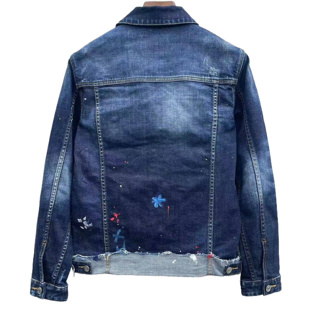 DSQ2 2024ss Man Hole Stitching Denim Jacket