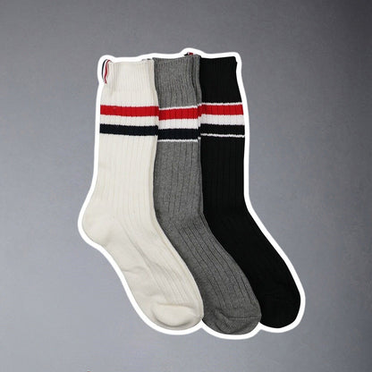 2025ss Four stripe socks