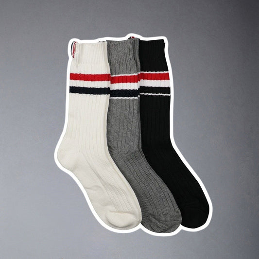 2025ss Four stripe socks