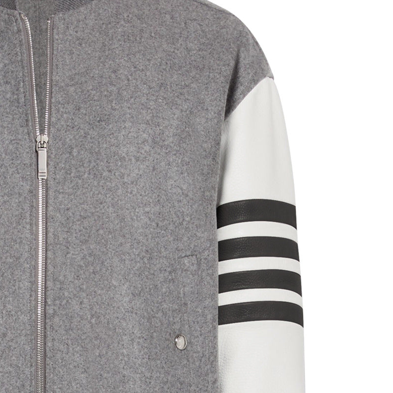 MR.TOM Leather sleeves coat