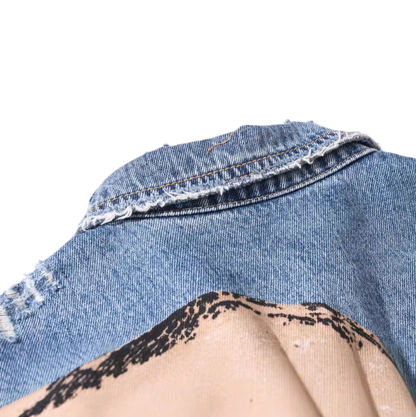 SOLA-DSQ2 2024ss Skull Denim Jacket
