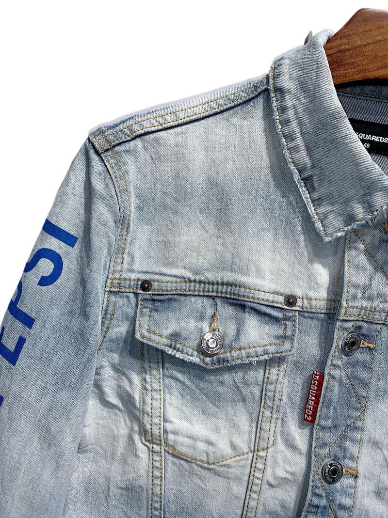 SOLA-DSQ2 2024ss Man Prints Denim Jacket