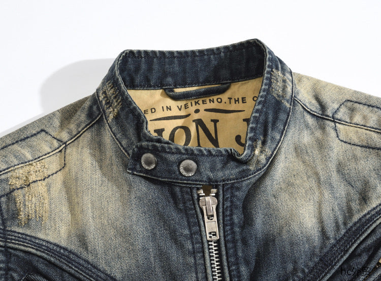 SOLA-DSQ2 2024ss zipper Denim vest