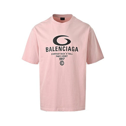 Balenciaga Cotton T-Shirt with Glass Fibre Trim