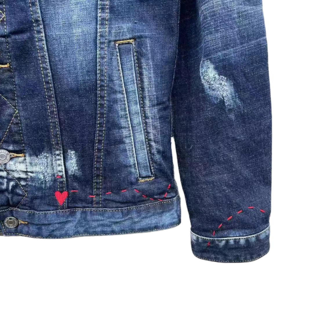 DSQ2 2024ss Man Hole Denim Jacket
