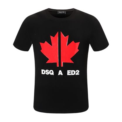 New-D2 Maple Leaf Print T-shirt