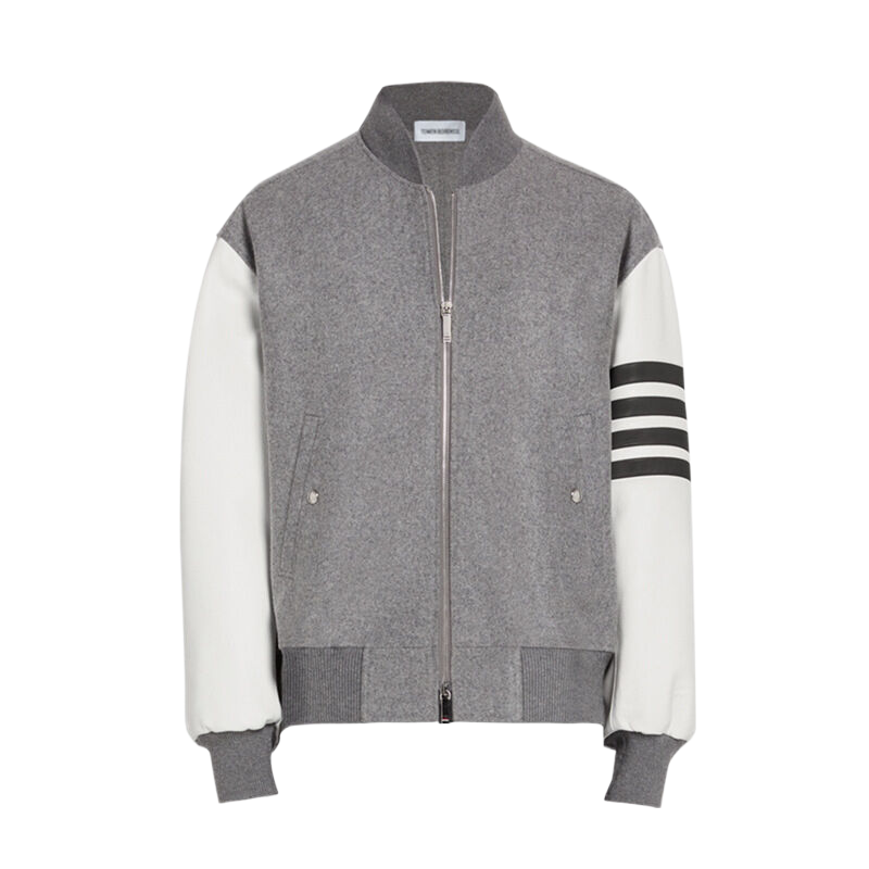 MR.TOM Leather sleeves coat