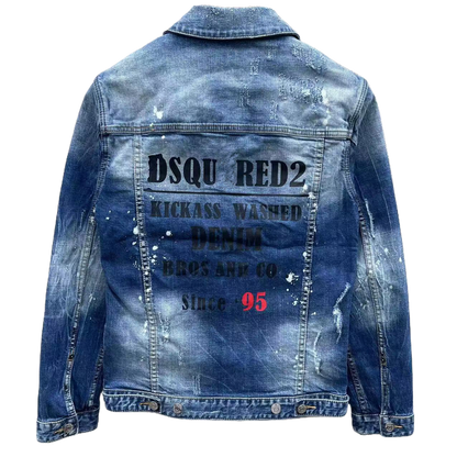 DSQ2 2024ss Man Hole Denim Jacket