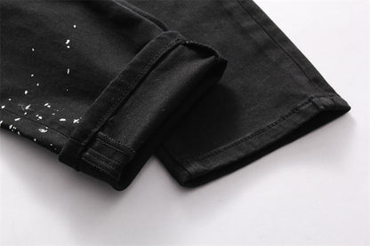 SOLA-DSQ2 2024ss Letter Hole Jeans