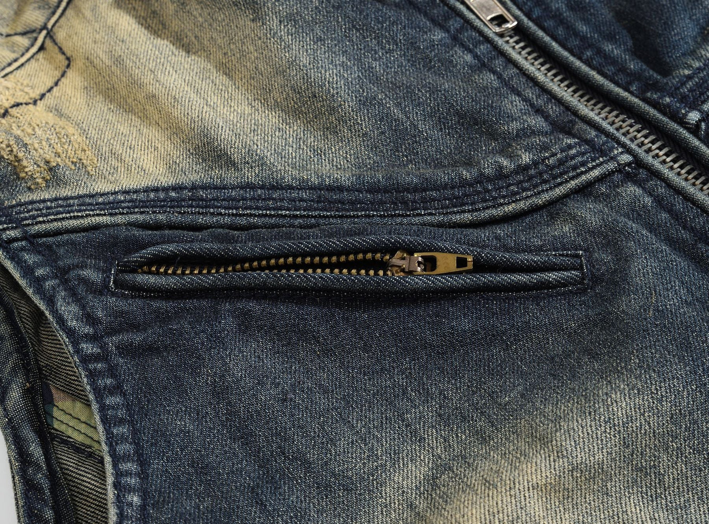 SOLA-DSQ2 2024ss zipper Denim vest
