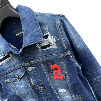 SOLA-DSQ2 2024ss Man Hole Denim Jacket