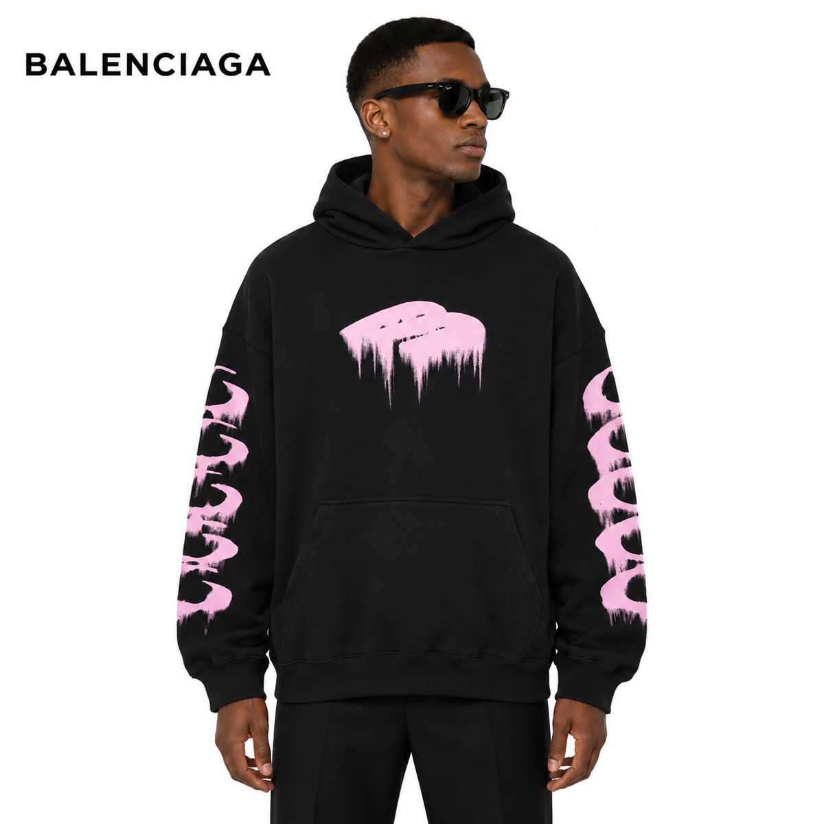 Balenciaga Graphic Character Print Hoodie