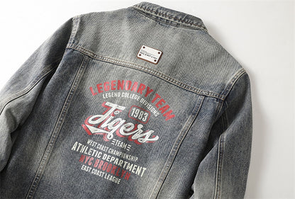 SOLA-DSQ2 New Ietter Man Denim Jacket