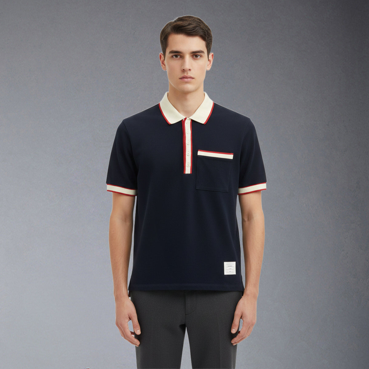 MR.TOM 4-Bar Basic POLO Shirt
