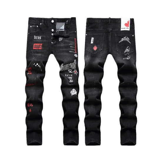 SOLA-DSQ2 hot diamond embroidery Jeans