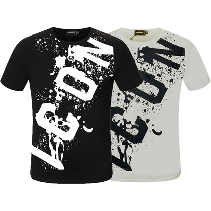 New-D2 Lettering Printed Cotton T-Shirt