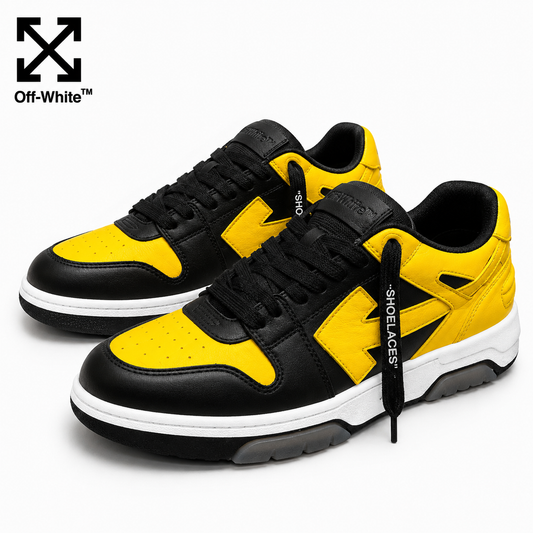 Off-White Arrow Logo Leather Sneakers #42