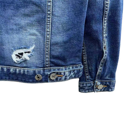 SOLA-DSQ2 2024ss Man Hole Denim Jacket