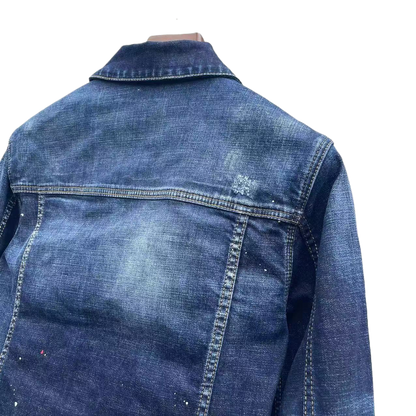 DSQ2 2024ss Man Hole Stitching Denim Jacket