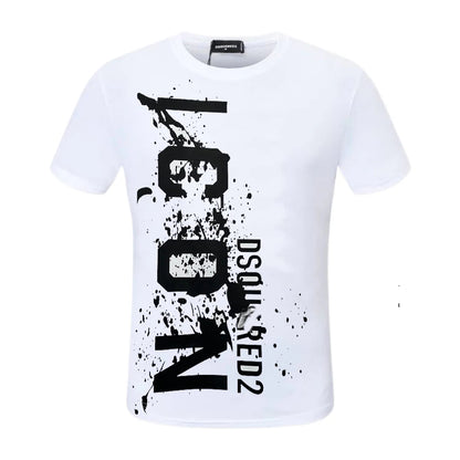 New-D2 Lettering Printed Cotton T-Shirt