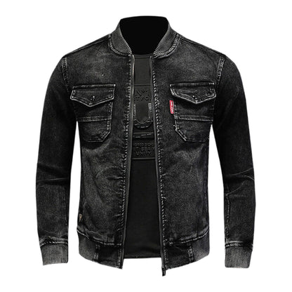 SOLA-DSQ2 2024ss Black Thick Denim Jacket