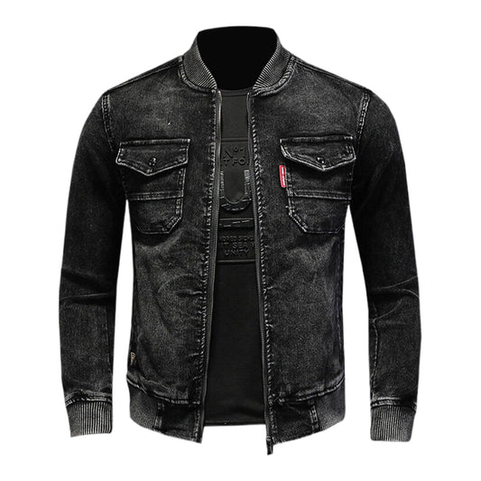 SOLA-DSQ2 2024ss Black Thick Denim Jacket